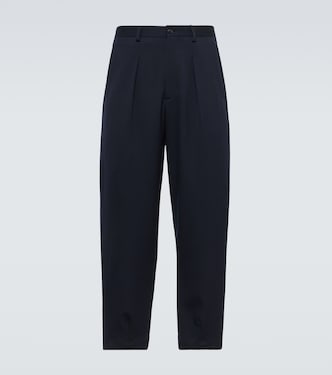 Pantalones rectos de lana | Giorgio Armani