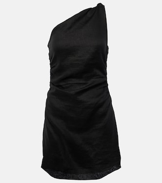 Vestido corto Marga de lino fruncido | Faithfull
