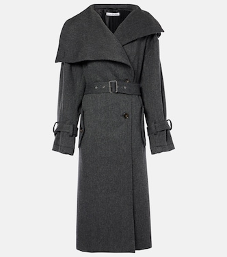 Abrigo de mezcla de lana espigada | Acne Studios