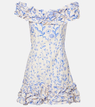 Minikleid Jardin Petalo aus Baumwollpopeline | Agua by Agua Bendita