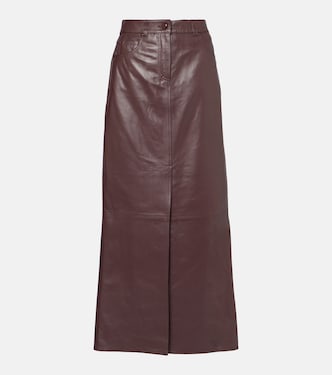 Falda midi Sleek Statement de piel | Dorothee Schumacher