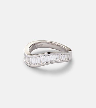 Bague Wave en or blanc 18 ct et diamants | Anita Ko