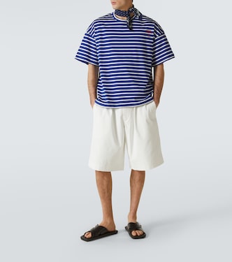 T-shirt in jersey di cotone a righe | Plan C
