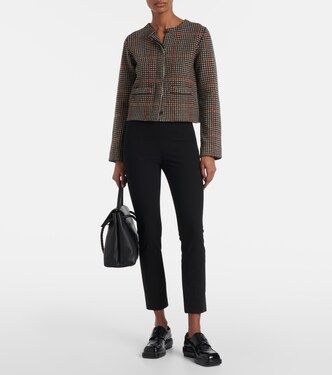Checked wool cardigan | Vince