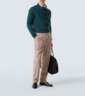 Cashmere polo sweater | Rubinacci