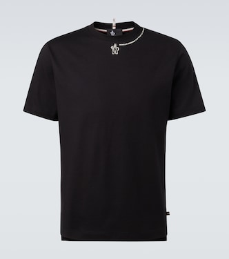 T-shirt in jersey di cotone con logo | Moncler Grenoble