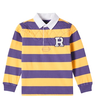 Striped quilted cotton polo sweater | Polo Ralph Lauren Kids