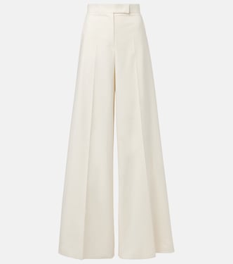 Pantaloni a gamba larga in misto cotone | Max Mara