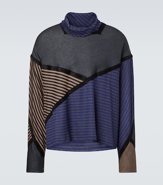 Top de cuello alto Raday de jersey con paneles | Kiko Kostadinov