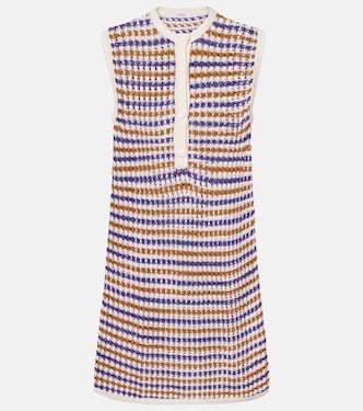 Inedite open-knit cotton-blend minidress | Eres