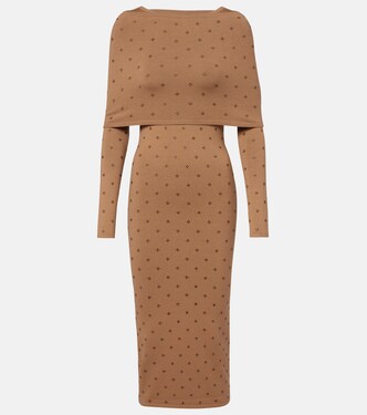 Adatti embellished wool-blend midi dress | Max Mara