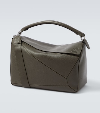 Puzzle Large leather top-handle bag | Loewe