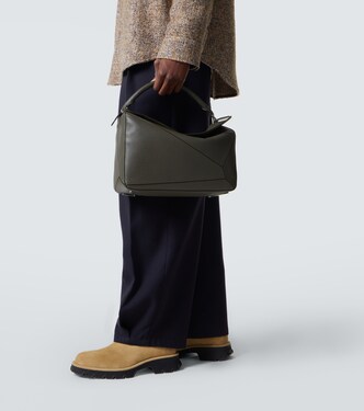 Puzzle Large leather top-handle bag | Loewe