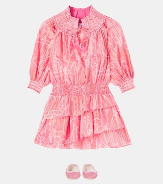 Robe Anna imprimée en coton mélangé | Poupette St Barth Kids