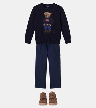 Polo Bear intarsia cotton sweater  | Polo Ralph Lauren Kids