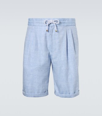 Linen and wool Bermuda shorts | Brunello Cucinelli