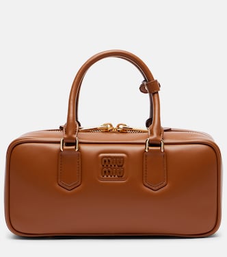 Arcadie leather tote bag | Miu Miu