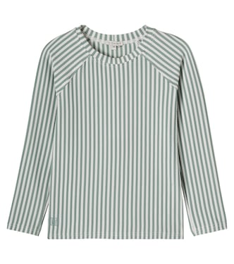 Noah striped seersucker rashguard top | Liewood