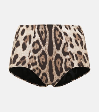 Slip bikini con stampa leopardata | Dolce&Gabbana