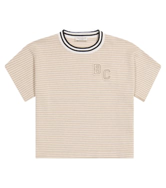 Gestreiftes T-Shirt aus Jersey | Brunello Cucinelli Kids
