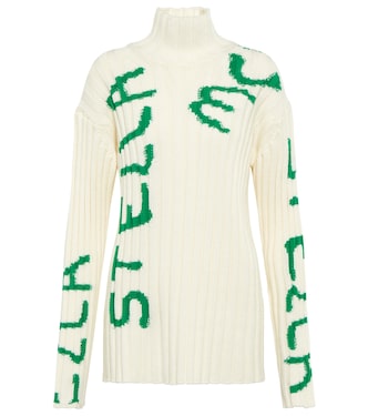 x Ed Curtis jersey en mezcla de lana estampado | Stella McCartney