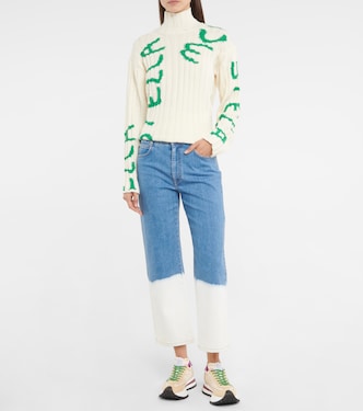 x Ed Curtis jersey en mezcla de lana estampado | Stella McCartney