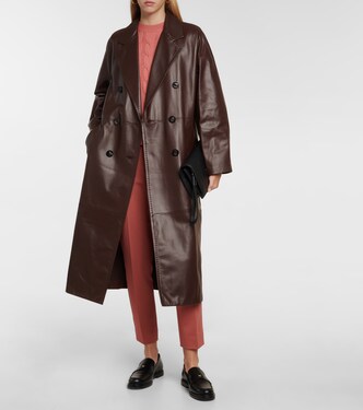 Mantel Ussun aus Leder | Max Mara