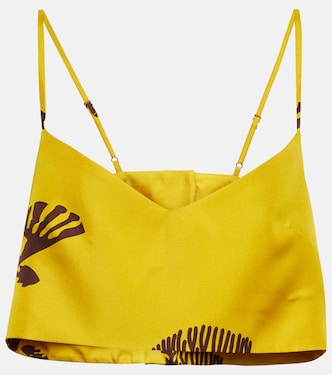 Ezra silk crop top | Asceno