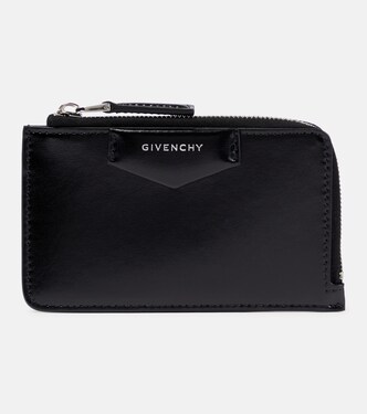 محفظة بطاقات من الجلد بسحّاب Antigona | Givenchy
