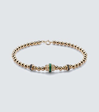 Empress Ball 18kt gold bracelet with emeralds and diamonds | Rainbow K
