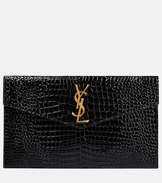 Uptown patent leather clutch | Saint Laurent