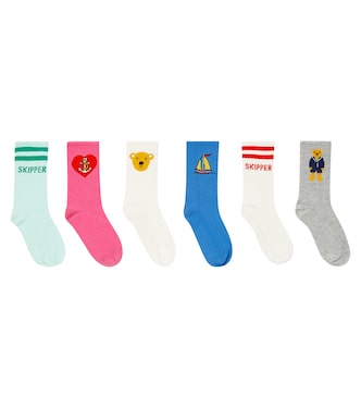 Set de 6 calcetines bordados | Mini Rodini