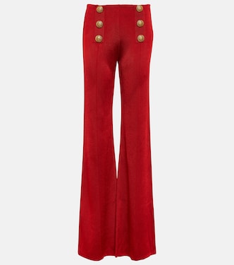 Pantalon évasé à taille haute | Balmain