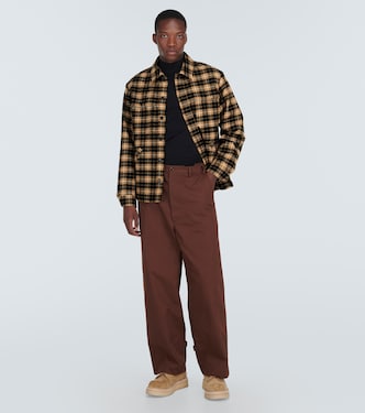 Checked wool-blend overshirt | Kenzo