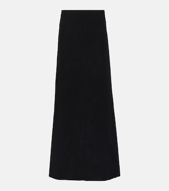 تنورة طويلة من الصوف الخام | Ann Demeulemeester
