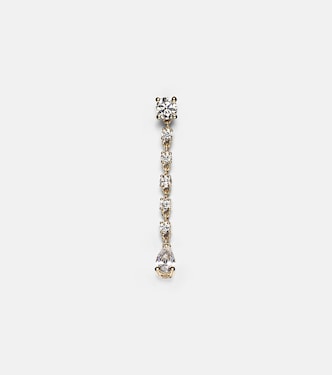 Orecchino singolo Olivia in oro 18kt con diamanti | Anita Ko