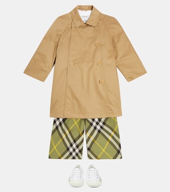 Pantaloni Burberry Check in cotone | Burberry Kids