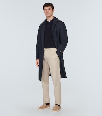 Gabardina de botonadura simple | Brunello Cucinelli