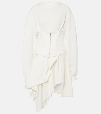 Vestido corsé de algodón asimétrico | Acne Studios