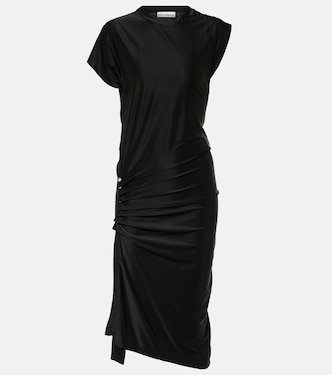 Vestido midi de jersey drapeado | Rabanne