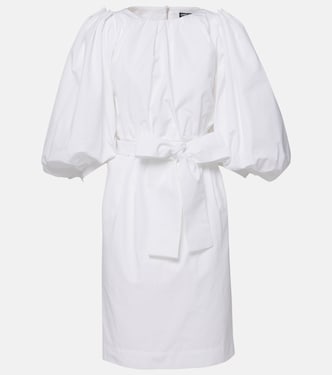 Capri belted cotton poplin midi dress | Dolce&Gabbana