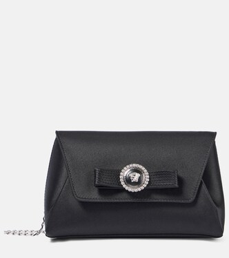Clutch Gianni Ribbon Small aus Satin | Versace