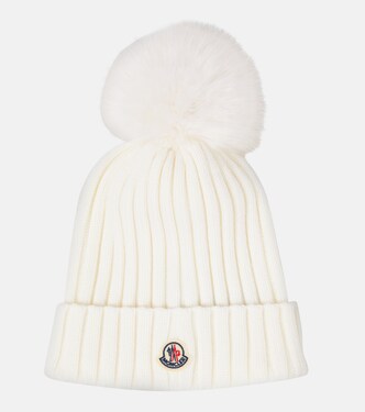 Berretto in lana con pelliccia sintetica | Moncler