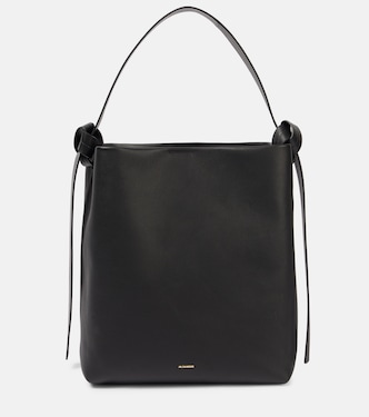Knot Medium leather tote bag | Jil Sander