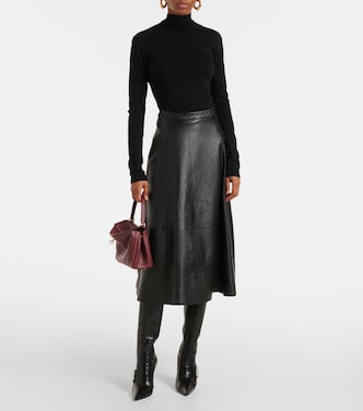Midirock aus Leder | Balenciaga