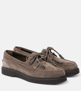 Sail Monili suede boat shoes | Brunello Cucinelli