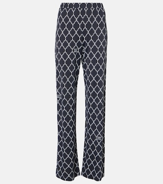 Pantaloni regular in seta con logo | Max Mara