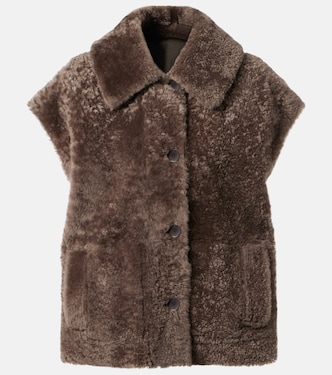 Wendbare Weste aus Shearling und Leder | Joseph