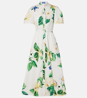 Bianca floral cotton shirt dress | Leo Lin
