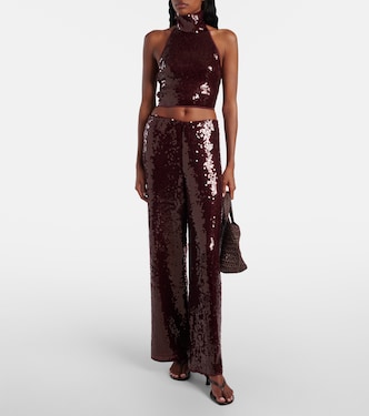 Marylin sequined wide-leg pants | Oséree